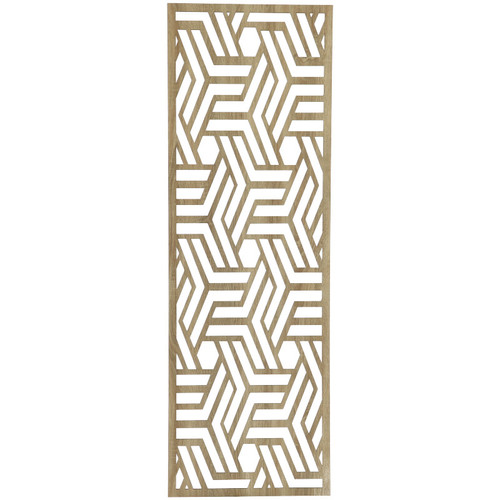 Fali dekorpanel, architektura, 50x150 cm, 3 mm HDF - FP8 fa Sonoma tölgy falburkolat