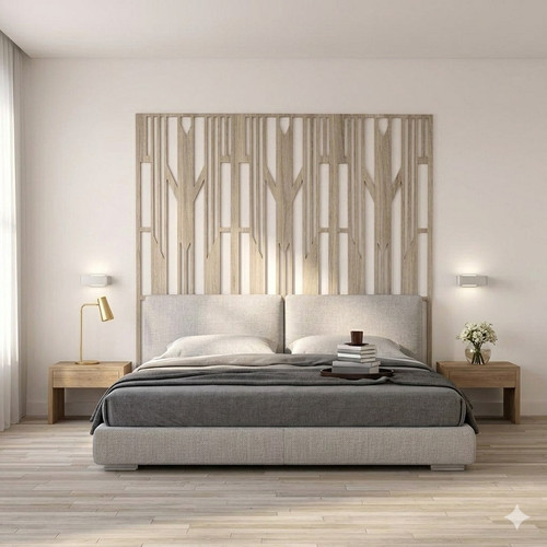 Fali dekorpanel, art deco stílus, 50x150 cm, 3 mm HDF - FP12 fa Sonoma tölgy falburkolat