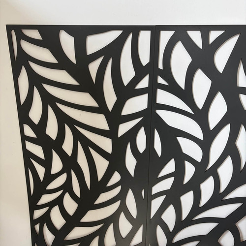 Fali dekorpanel, ágak minta, 50x150 cm, 3 mm HDF - FP4 Antracit falburkolat