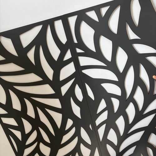 Fali dekorpanel, ágak minta, 50x150 cm, 3 mm HDF - FP4 Antracit falburkolat