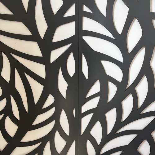 Fali dekorpanel, ágak minta, 50x150 cm, 3 mm HDF - FP4 Antracit falburkolat