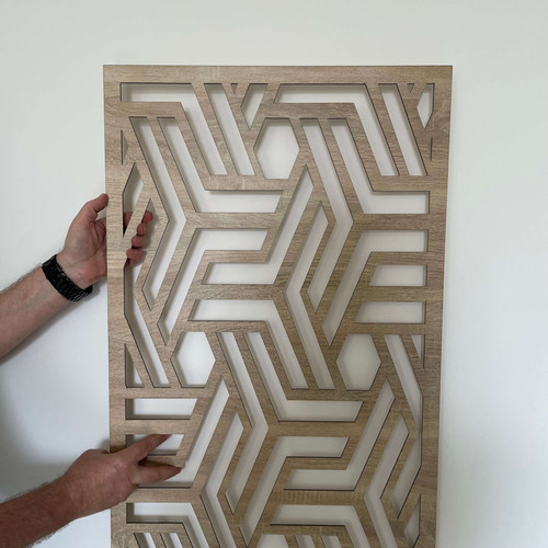 Fali dekorpanel, architektura, 50x150 cm, 3 mm HDF - FP8 fa Sonoma tölgy falburkolat Fali dekorpanel, architektura, 50x150 cm, 3 mm HDF - FP8 fa Sonoma tölgy falburkolat