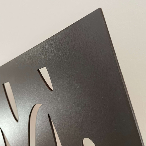 Fali dekorpanel, csepp minta, 50x150 cm, 3 mm HDF - FP17 fa Antracit falburkolat