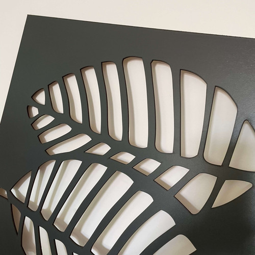 Fali dekorpanel, levél minta, 50x150 cm, 3 mm HDF - FP3 Antracit falburkolat Fali dekorpanel, levél minta, 50x150 cm, 3 mm HDF - FP3 Antracit falburkolat
