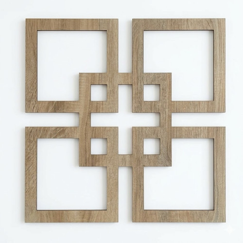 Fali dekorpanel, Matrix minta, 50x50 cm, 3 mm HDF, Sonoma tölgy falburkolat FP-35
