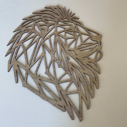 Fali dekoráció, oroszlán , 47,5x47,5 cm, 3 mm HDF - Sonoma tölgy színű fa falburkolat FPD-8 Fali dekoráció, oroszlán , 47,5x47,5 cm, 3 mm HDF - Sonoma tölgy színű fa falburkolat FPD-8