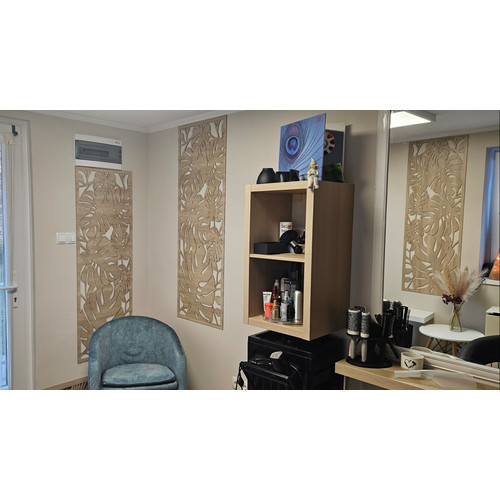 Fali dekorpanel, pálmalevél minta, 50x150 cm, 3 mm HDF - FP9 fa Sonoma tölgy falburkolat Fali dekorpanel, pálmalevél minta, 50x150 cm, 3 mm HDF - FP9 fa Sonoma tölgy falburkolat