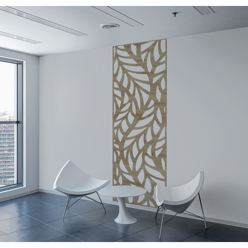 Fali dekorpanel, ágak minta, 50x150 cm, 3 mm HDF - FP4 Sonoma tölgy falburkolat