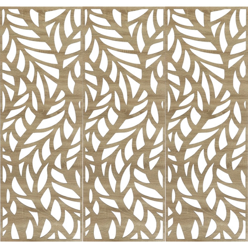 Fali dekorpanel, ágak minta, 50x150 cm, 3 mm HDF - FP4 Sonoma tölgy falburkolat