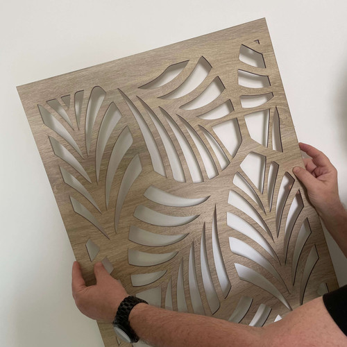 Fali dekorpanel, trópusi levél minta, 50x150 cm, 3 mm HDF - FP1 Sonoma tölgy falburkolat Fali dekorpanel, trópusi levél minta, 50x150 cm, 3 mm HDF - FP1 Sonoma tölgy falburkolat