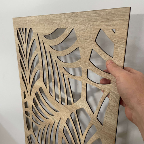 Fali dekorpanel, trópusi levél minta, 50x150 cm, 3 mm HDF - FP1 Sonoma tölgy falburkolat Fali dekorpanel, trópusi levél minta, 50x150 cm, 3 mm HDF - FP1 Sonoma tölgy falburkolat