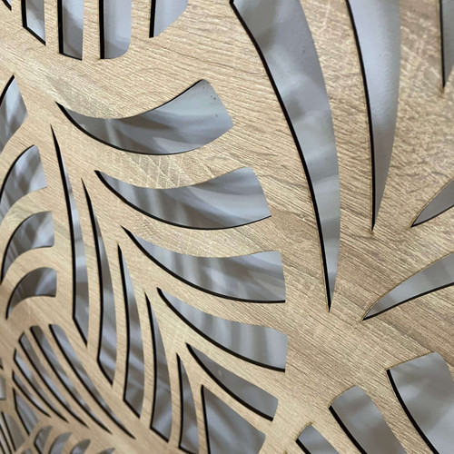 Fali dekorpanel, trópusi levél minta, 50x150 cm, 3 mm HDF - FP1 Sonoma tölgy falburkolat Fali dekorpanel, trópusi levél minta, 50x150 cm, 3 mm HDF - FP1 Sonoma tölgy falburkolat