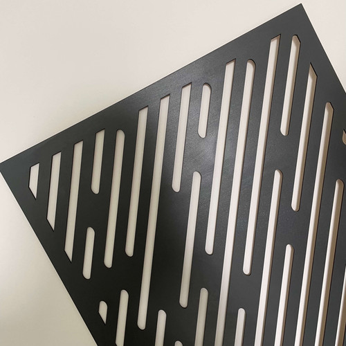 Fali dekorpanel, Vektor minta, 50x150 cm, 3 mm HDF - FP15 fa Antracit színű falburkolat