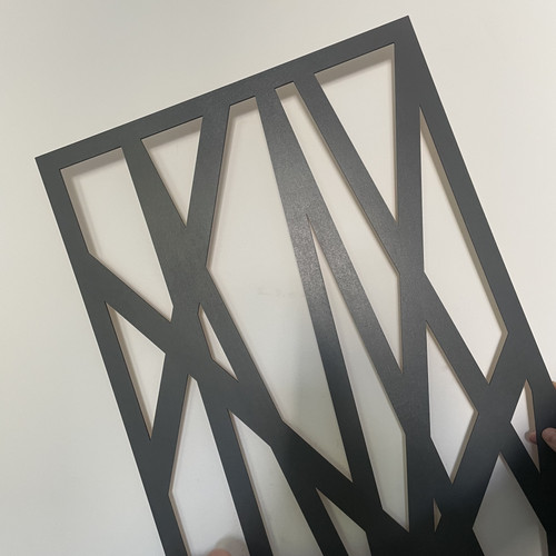 Fali dekorpanel, ágak minta, 50x150 cm, 3 mm HDF - FP4 Fekete falburkolat