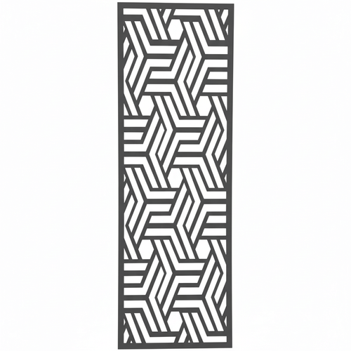Fali dekorpanel, architektura, 50x150 cm, 3 mm HDF - FP8 fa antracit falburkolat