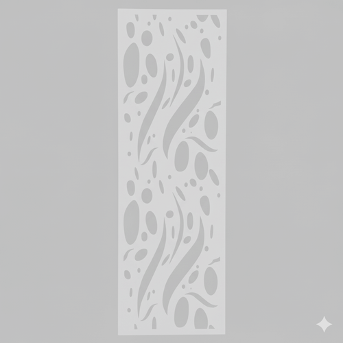 Fali dekorpanel, csepp minta, 50x150 cm, 3 mm HDF - FP17 fa fehér falburkolat