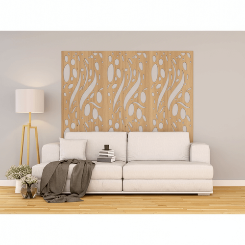 Fali dekorpanel, csepp minta, 50x150 cm, 3 mm HDF - FP17 sonoma tölgy falburkolat