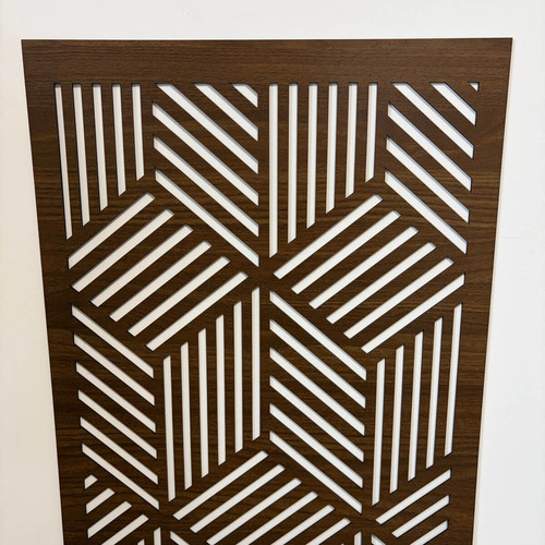 Fali dekorpanel, doboz minta, 50x150 cm, 3 mm HDF - FP11 dió fa falburkolat