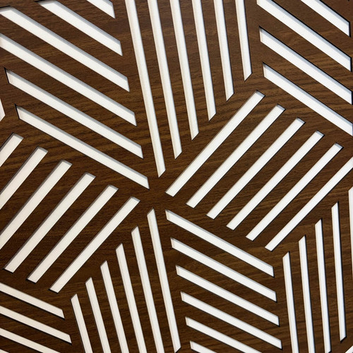 Fali dekorpanel, doboz minta, 50x150 cm, 3 mm HDF - FP11 dió fa falburkolat