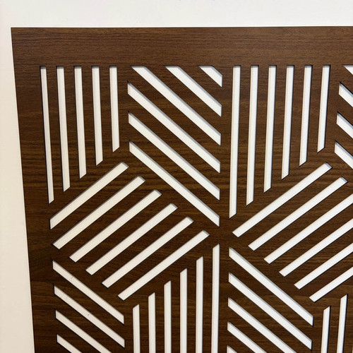 Fali dekorpanel, doboz minta, 50x150 cm, 3 mm HDF - FP11 dió fa falburkolat