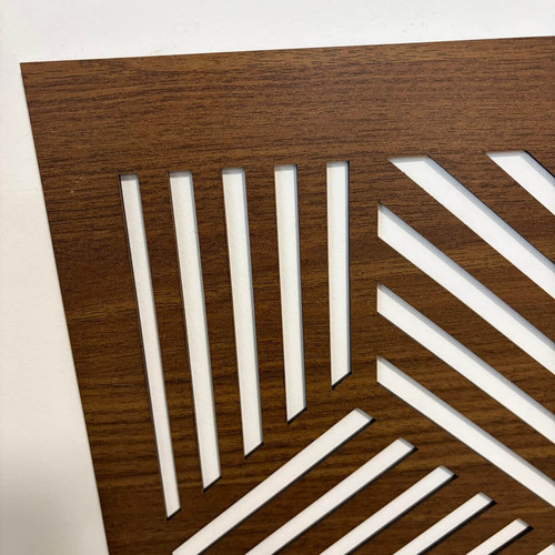 Fali dekorpanel, doboz minta, 50x150 cm, 3 mm HDF - FP11 dió fa falburkolat