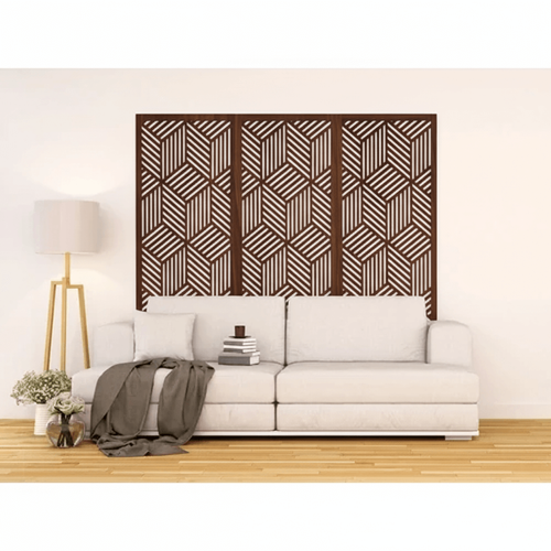 Fali dekorpanel, doboz minta, 50x150 cm, 3 mm HDF - FP11 dió fa falburkolat