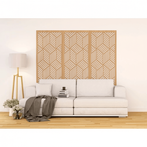 Fali dekorpanel, doboz minta, 50x150 cm, 3 mm HDF - FP11 sonoma tölgy falburkolat