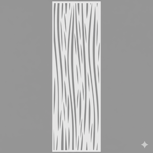 Fali dekorpanel, hullám minta, 50x150 cm, 3 mm HDF - FP2 fehér falburkolat Fali dekorpanel, hullám minta, 50x150 cm, 3 mm HDF - FP2 fehér falburkolat