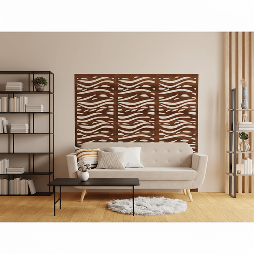 Fali dekorpanel, hullámos minta, 50x150 cm, 3 mm HDF - FP5 fa dió fa falburkolat Fali dekorpanel, hullámos minta, 50x150 cm, 3 mm HDF - FP5 fa dió fa falburkolat