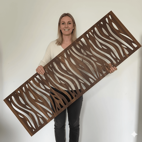 Fali dekorpanel, hullámos minta, 50x150 cm, 3 mm HDF - FP5 fa dió fa falburkolat Fali dekorpanel, hullámos minta, 50x150 cm, 3 mm HDF - FP5 fa dió fa falburkolat