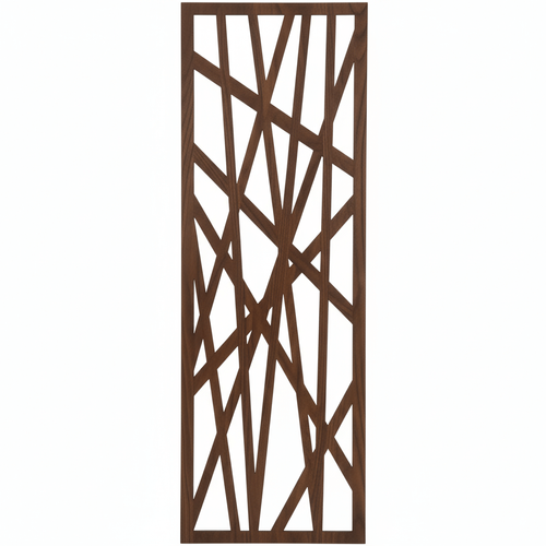 Fali dekorpanel, Vonal minta, 50x150 cm, 3 mm HDF - FP16 fa dió fa színű falburkolat