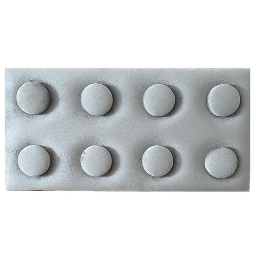 KERMA Cubes építőkocka textil kárpitozott dekor falpanel 25x50 cm, több színben