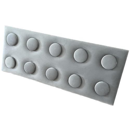 KERMA Cubes építőkocka textil kárpitozott dekor falpanel 25x62,5 cm, több színben