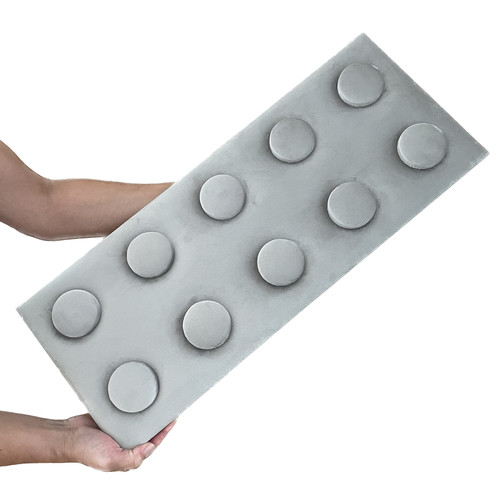 KERMA Cubes építőkocka textil kárpitozott dekor falpanel 25x62,5 cm, több színben