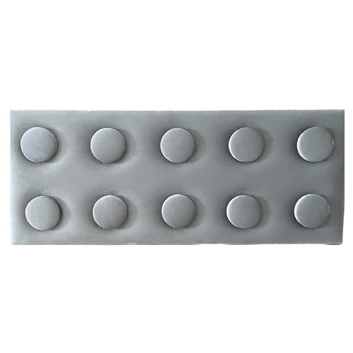 KERMA Cubes építőkocka textil kárpitozott dekor falpanel 25x62,5 cm, több színben