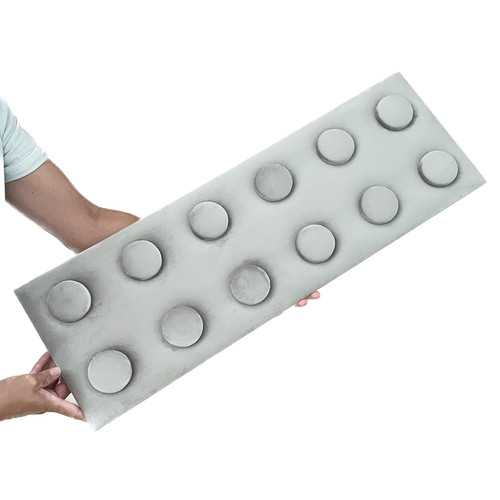 KERMA Cubes építőkocka textil kárpitozott dekor falpanel 25x75 cm, több színben, gyerekszobába
