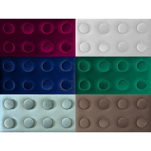 KERMA Cubes építőkocka textil falpanel 12,5x75 cm barna- Piano 05 KERMA Cubes építőkocka textil falpanel 12,5x75 cm barna- Piano 05