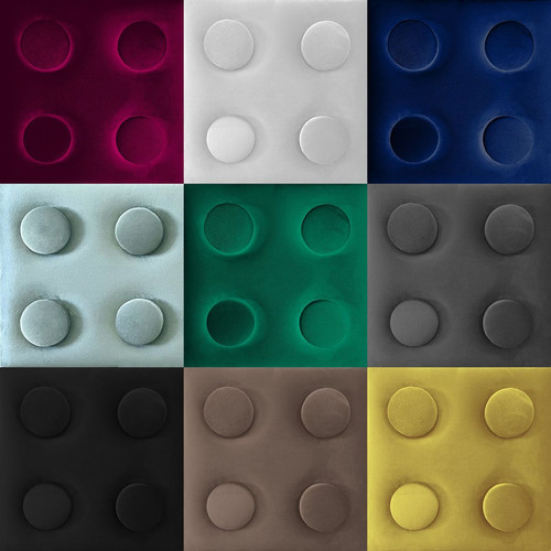 KERMA Cubes építőkocka textil falpanel 12,5x75 cm barna- Piano 05 KERMA Cubes építőkocka textil falpanel 12,5x75 cm barna- Piano 05