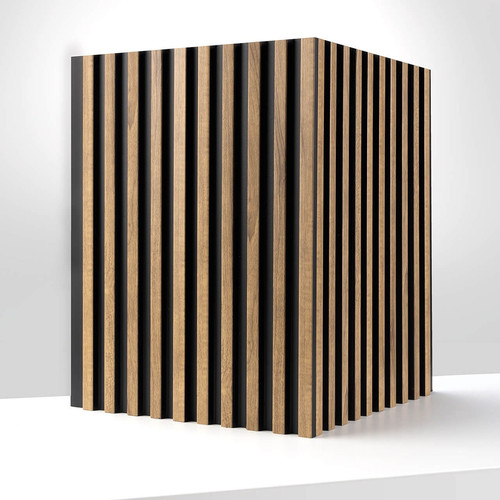 Lamella falpanel Lamelio ASTI Craft tölgy, vízálló bordázott falburkolat (12,2x270cm)