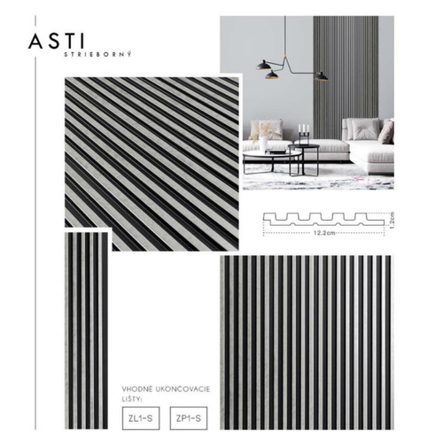 ASTI Ezüst Lamelio lamella bal záróelem (4,2x270cm)