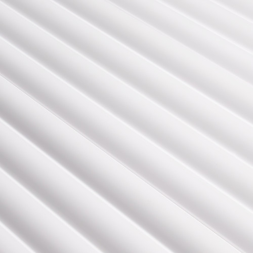 LUNA White Lamelio lamella fehér festhető falburkolat, beltéri bordás falipanel (12,7x270cm)
