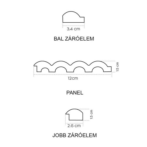 LUNA White Lamelio lamella fehér festhető falburkolat, beltéri bordás falipanel (12,7x270cm) LUNA White Lamelio lamella fehér festhető falburkolat, beltéri bordás falipanel (12,7x270cm)