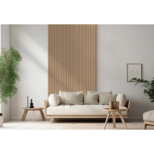 Martel Oak Natural Lamelio lamella falburkolat, beltéri bordás falipanel (12,8x270cm)