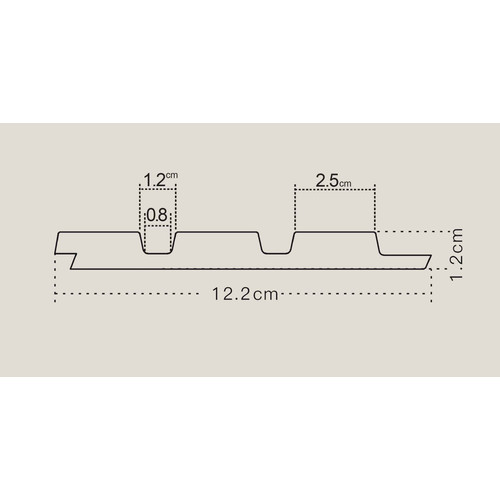 OLMO Fekete Lamelio lamella falburkolat, modern lamella falpanel (12,2x270cm)