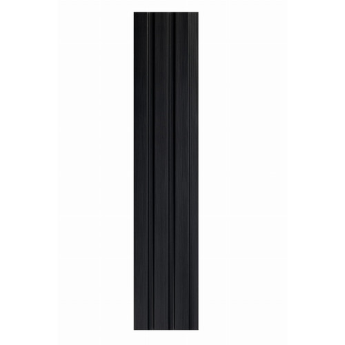 OLMO Fekete Lamelio lamella falburkolat, modern lamella falpanel (12,2x270cm)