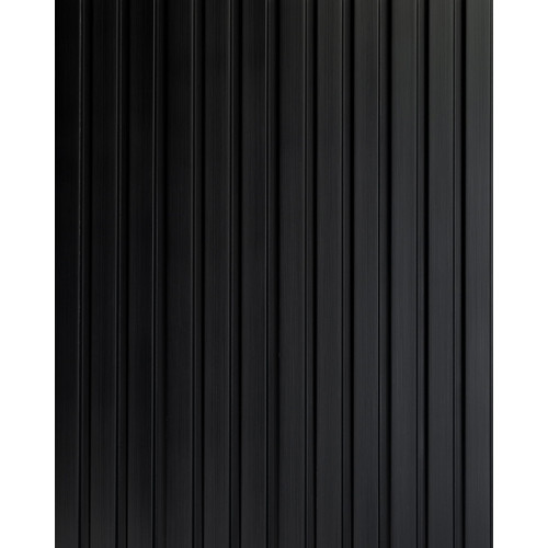 OLMO Fekete Lamelio lamella falburkolat, modern lamella falpanel (12,2x270cm)