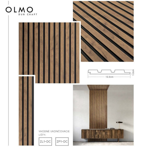 OLMO Tölgy Lamelio lamella bal záróelem (4,2x270cm)