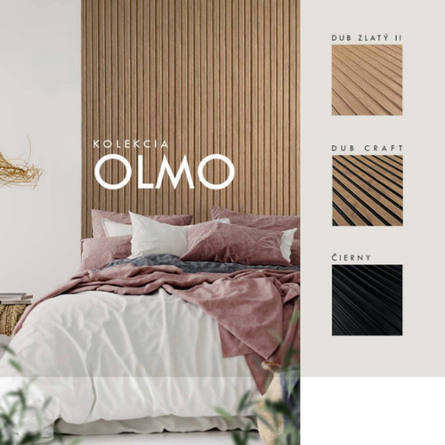 OLMO Fekete Lamelio lamella falburkolat, modern lamella falpanel (12,2x270cm)