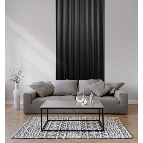ONDA fekete Lamelio lamella falburkolat jobb oldali záróelem (3,2x270cm) ONDA fekete Lamelio lamella falburkolat jobb oldali záróelem (3,2x270cm)