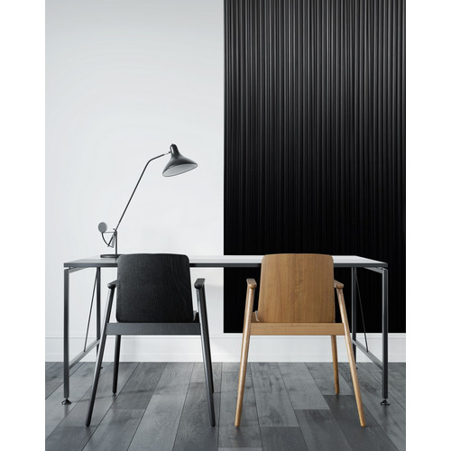 ONDA Fekete Lamelio bal oldali záróelem (3,8x270cm)